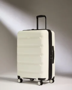 Antler Luggage Medium Suitcase In White Logo Stripe Hard Suitcase Medium 4741100016 1216673196