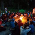 Uk Evening By Fire
